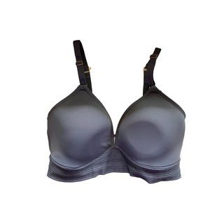 Lively Soft Cup Lightly Lined Wireless Medium Gray Bra Women's Size 34D